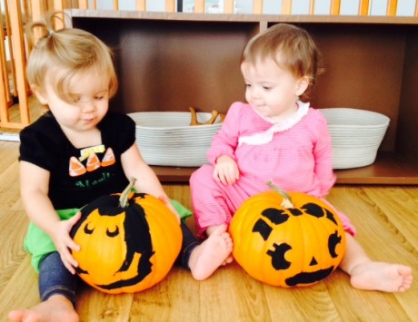 pumpkins hadley and marlie 1
